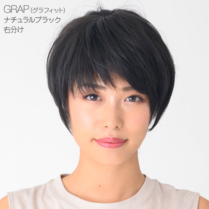 楽天市場】【S/M/Lサイズ 右分け 左分けも選べる】ウィッグ ショート 