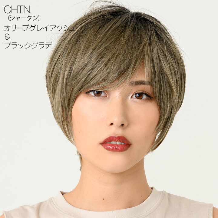 楽天市場】【S/M/Lサイズ 右分け 左分けも選べる】ウィッグ ショート 