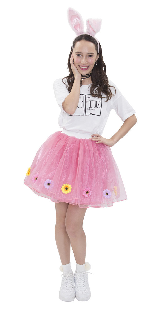 イースター フラワーボリュームスカート ピンク 仮装 イースターエッグ １着でも送料無料 コスプレ 日本メーカー新品 コスチューム