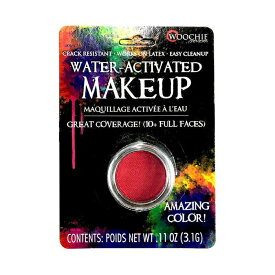 シネマシークレット WOOCHIE 1/8oz. ウォーターメイクアップ レッド Water Activated Makeup Color Red 0.11oz/3.1g WAI004 | 赤色 水性 ドーラン コスプレ フェイスペイントインスタ映えのコス 特殊メイク 仮装 パーティー