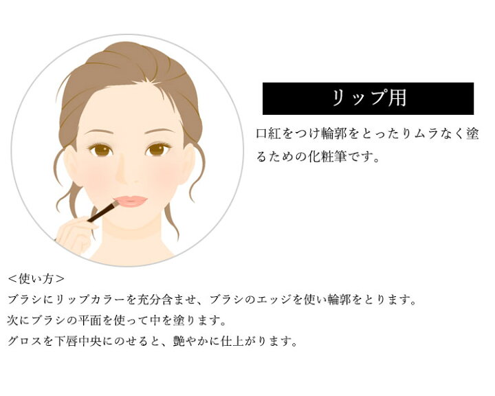 楽天市場 リップブラシ あかしや化粧筆 ハイグレードタイプ 赤軸 リップ H14 Rg 奈良筆 イタチ毛 メイクブラシ Akashiya メール便対応5個まで ウィッグの専門店ウィッグランド
