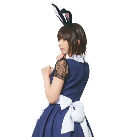 コスプレ コスチューム けもみみしっぽセット 黒うさぎ 衣装 インスタ映え 撮影会