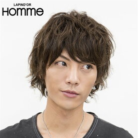 ウィッグ メンズ メンズウィッグ 男性用かつら スマートマッシュ ローライトブラウン J-3483 男性用 ラパンドアール 送料無料