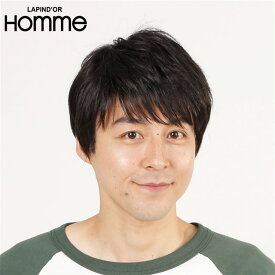 ウィッグ メンズ 黒 メンズウィッグ 男性用かつらフレッシュショート スタンダードブラック(J-5764) 男性 かつら ラパンドアール 送料無料