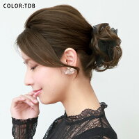 冠婚葬祭・結婚式・卒業式などのフォーマルな場面に最適★オーガンジーリボンの組み込まれた簡単シュシュ型ウィッグプリシラシュシュウィッグVS-01レース付きシュシュウィッグ(ポイントウィッグ)ウィッグウイッグ【RCP】【12-Feb】【10P15Feb15】【16-Feb】
