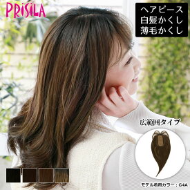 【11/16まで最大10%OFFクーポン対象】ヘアピース耐熱 プレミアム白髪隠しウィッグ (広範囲ふんわりロングタイプ) ウイッグ ST-010 薄毛隠し カバーピース 部分手植え シルクスキン 送料無料