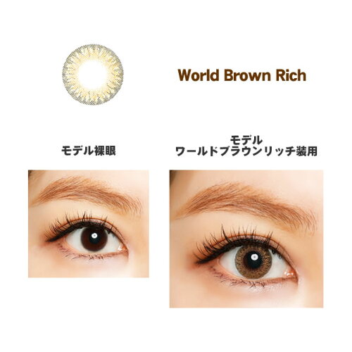 【度あり1DAYカラコン】エンジェルカラーデイリーズワールドワールドブラウンリッチ(AngelColorDailies)60枚(2箱)【RCP】05P11Aug14apap8