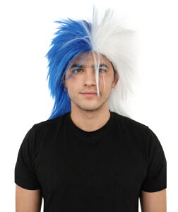 Wigs2you H-7403��l�p�c�[�g���J���[�̃X�s���b�g�E�B�b�O�b�u���[�ƃz���C�g�̃��b�V�[�}���b�g�X�^�C���A��R�������@�ہb�n���E�B���e�[�}�̃p�[�e�B�[�싅�X�^�W�A���A�N�Z�T���[