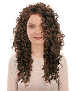 Wigs2you H-6894 ��l�����p�}���C�A 23�C���` �����O �{�����[���̂��郍���O �}�z�K�j�[�u���E�� �J�[���[�E�B�b�O | �n���E�B���E�R�X�v���E�B�b�O | ��R�������@��