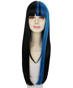 Wigs2you C-106 ��l�����p �u���b�N���u���[ 27.5�C���` �����O�X�g���[�g�E�B�b�O�i�O���t���j
