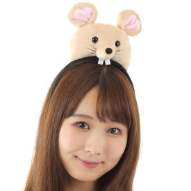 ねずみ ネズミ ぬいぐるみ 衣装 仮装 ねずみ耳 カチューシャ かぶりもの 着ぐるみ コスプレ ハロウィン みみ カウコン ライブ ねずみ年 nezumi-20Btype