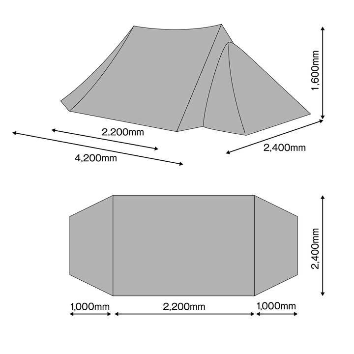 楽天市場】【SALE特価】 テンマクデザイン ツーピークキャビン（tent 