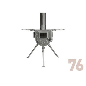 テンマクデザイン 公式 新ウッドストーブサイドヴュー Mサイズ ケース付き2点セット 煙突 横窓付き キャンプ調理 キャンプ アウトドア キャンプ用品 組立簡単 ステンレス 火力調整 tent-Mark DE