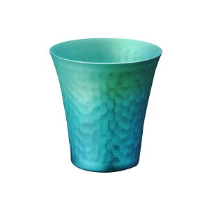 IDEA SEKIKAWA 鎚 チタンぐい呑み 〔 オーロラ 〕 アイデア セキカワ お酒 日本酒 カップ グラス 燕三条