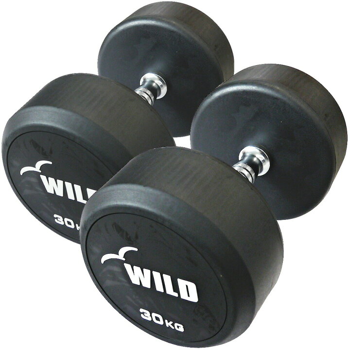 楽天市場】固定式ダンベル 30kg WF 2本セット送料無料 ジムダンベル 