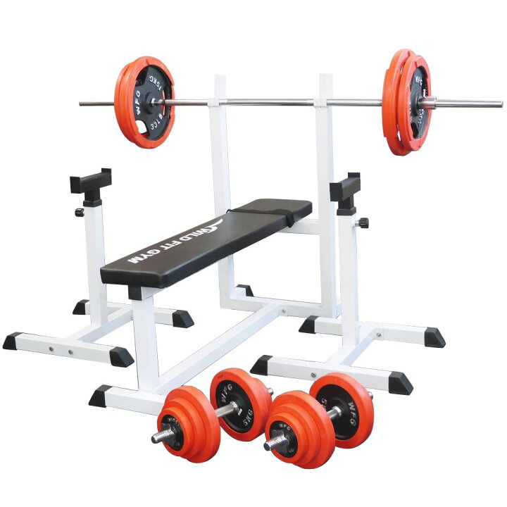 楽天市場】【4月末入荷予定】トレーニングジムセット 赤ラバー 100kg 