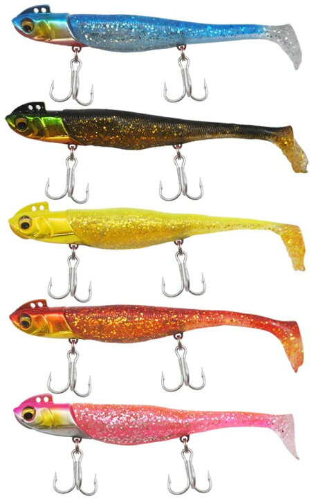 楽天市場 送料無料 コスパ最強 Wildsceneジグヘッド ワーム ５個セット 37g 11 5cmヒラメ ルアー フラットフィッシュ 専用設計釣り 釣り具 フィッシング Wild Scene Store 楽天市場店