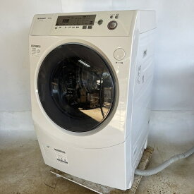 No.15　ES-V230-WL　12年製　シャープ　左開き　洗濯9kg/乾燥6kg　送料無料　ドラム式洗濯機　SHARP
