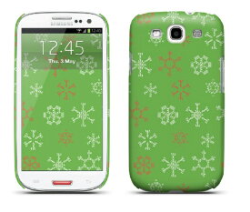 docomo GALAXY S3 SIII SC-06D / ギャラクシー s3 α SC-03E専用 galaxy s3 ケース[LAB.C] +D Case for Galaxy S3 [JU-07]LTE対応、パターン、カラフル、雪、結晶(UP)-stv