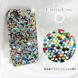 [Lux Mobile]Confetti, Crystal Case for iPhone 4/4s ケースコンフェッティ　虹　レインボー、色紙片、紙ふぶき　デコレーション ハードケース(UP)-stv