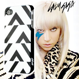 [Lux Mobile]Lady Gaga レディー・ガガ　Distortion - Hard Case for iPhone 4S/4ハードケース　保護フィルム、ホームボタンシール付き-stv