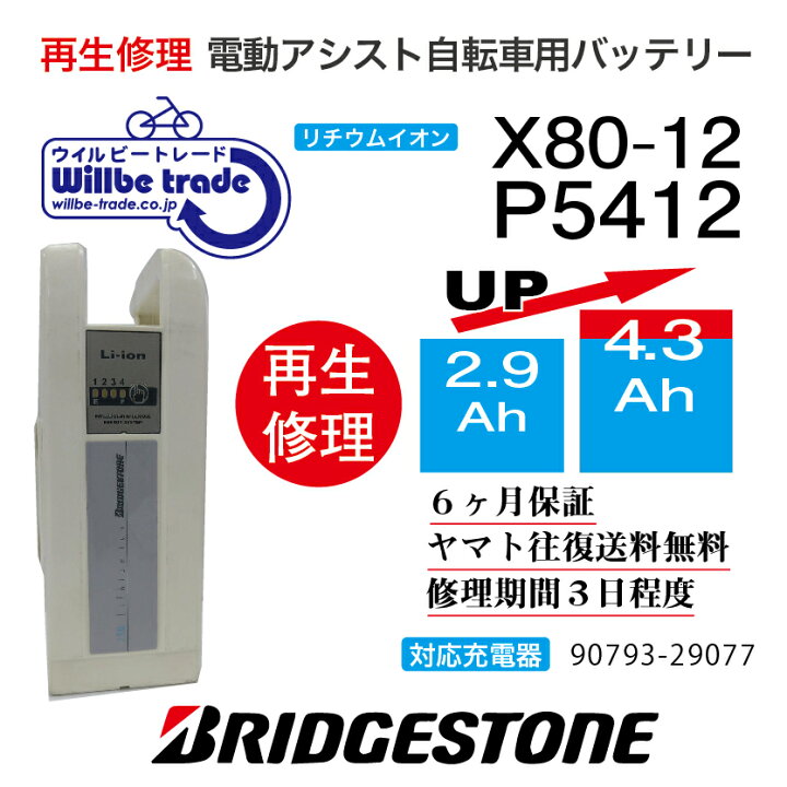 楽天市場】【即納・BRIDGESTONE ブリヂストン電動自転車バッテリー 