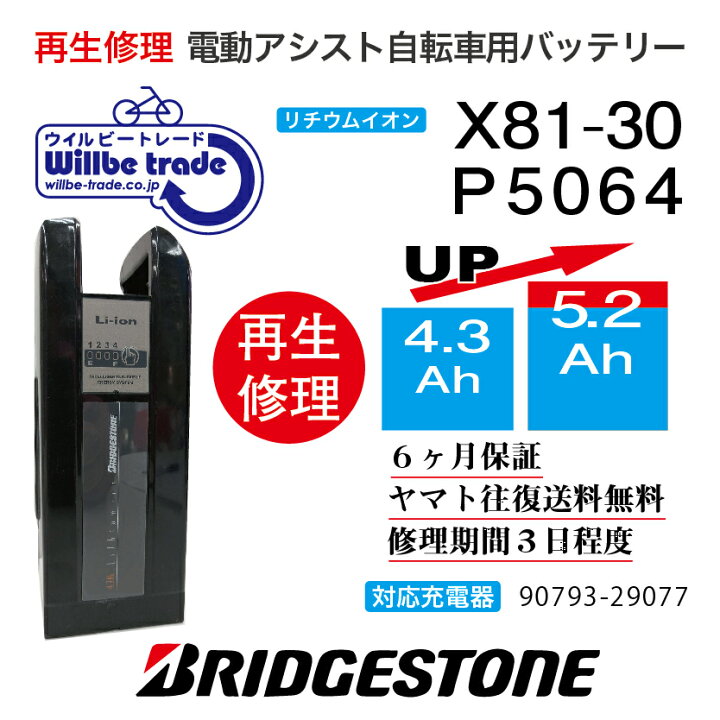 楽天市場】【即納・BRIDGESTONE ブリヂストン 電動自転車バッテリー 
