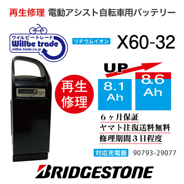 楽天市場】【即納・BRIDGESTONE ブリヂストン 電動自転車バッテリー 