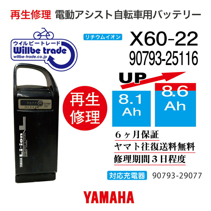 楽天市場】【即納・BRIDGESTONE ブリヂストン電動自転車バッテリー X60 