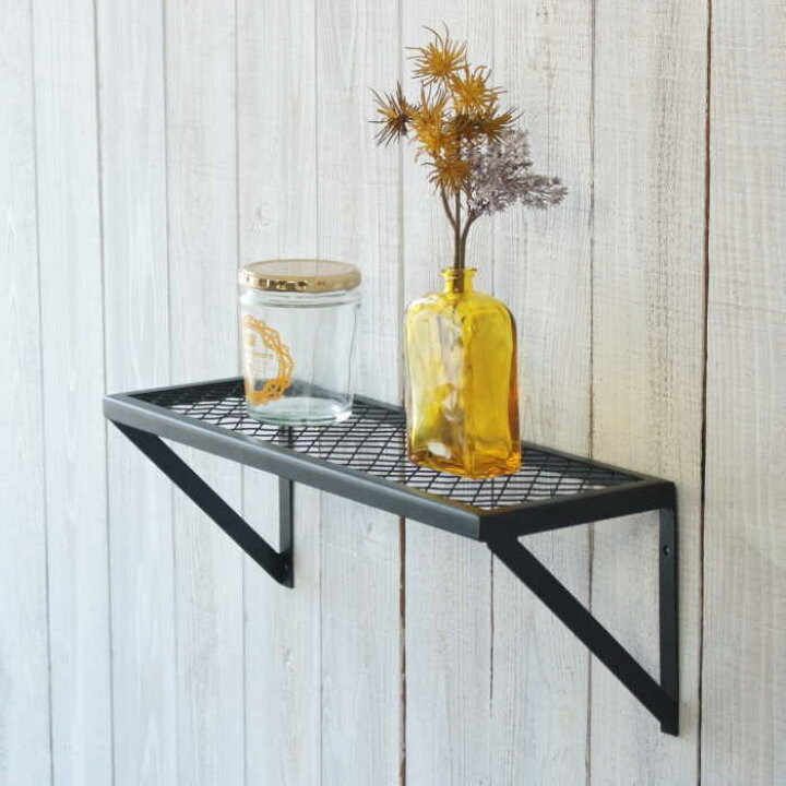 楽天市場】ウォールシェルフ キッチン アイアン 壁掛け 棚 シェルフ  