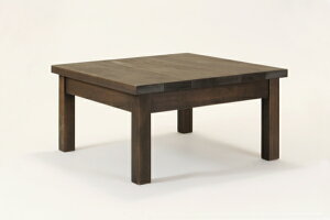 匠のガーデンテーブル 60cm×60cm×希望高さ(30〜40cm)(色:ブラウン) 【無垢 天然木製 ローテーブル ベランダガーデン おしゃれ 日本製 完成品 送料無料】