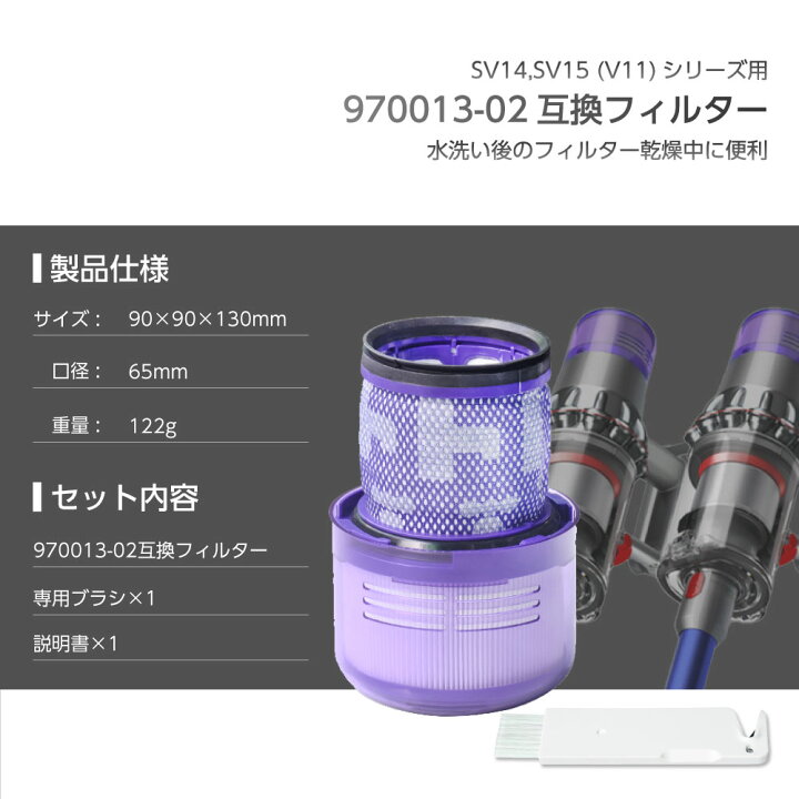 楽天市場】ダイソン用 フィルター 掃除機 SV14,SV15 (V11) 【970013-02 