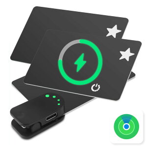 充電器付き Finder Card カード型 充電式 紛失防止タグ ファインダーカード スマートタグ 紛失防止タグ 財布 カード型 カードタイプ 充電 iPhone対応 apple 紛失防止タグ 車 盗難防止 忘れ物防止 紛