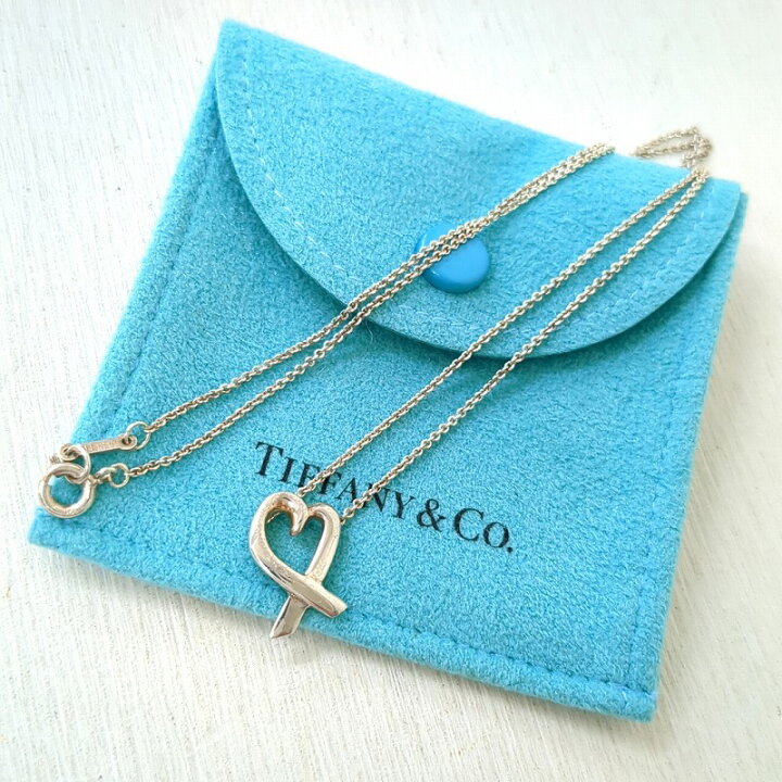 楽天市場】TIFFANY＆Co. ティファニー ラビング ハート ネックレス 