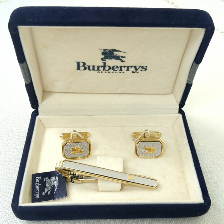 楽天市場】Burberrys バーバリー カフリンクス ネクタイピン シルバー 