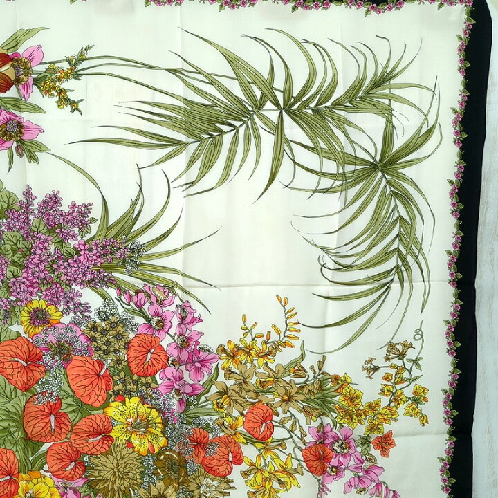 楽天市場】GUCCI グッチ シルク スカーフ 花柄 フラワー イタリア製 