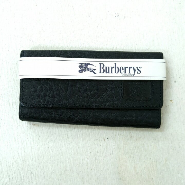 楽天市場】BURBERRY バーバリー レザー 4連 キーケース ブラック 