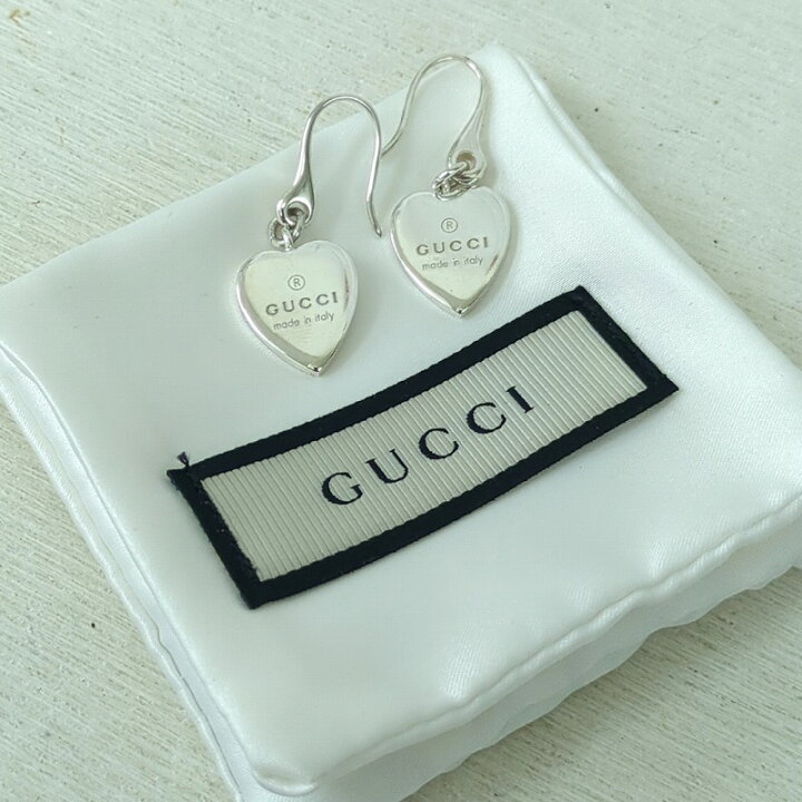楽天市場】GUCCI グッチ シルバー 925 ハート ピアス イタリア製 
