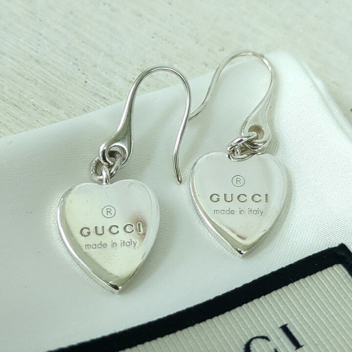 楽天市場】GUCCI グッチ シルバー 925 ハート ピアス イタリア製 