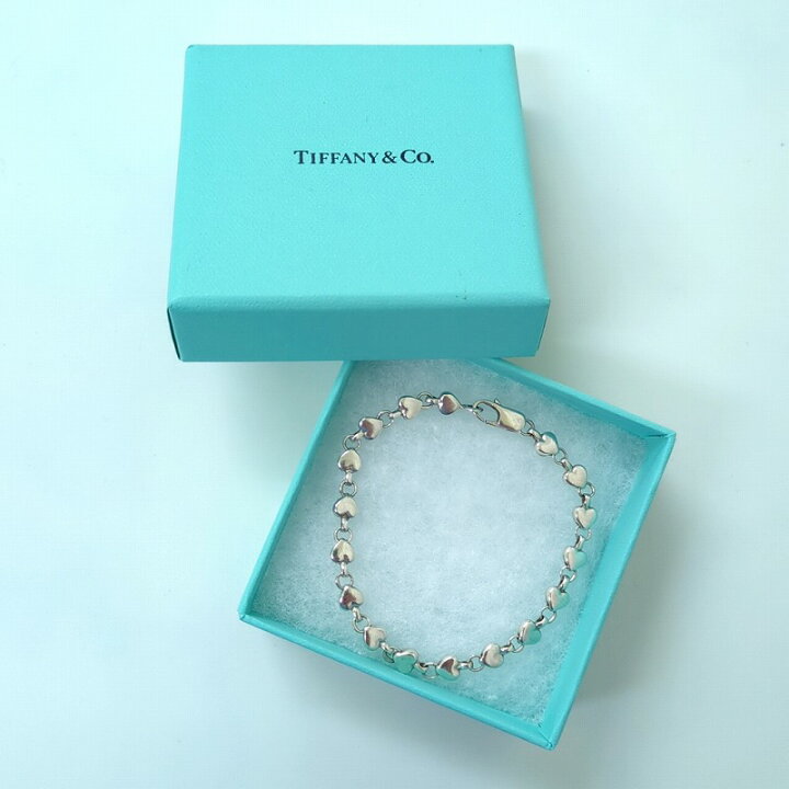 楽天市場】Tiffany & Co. ティファニー パフ ハート ブレスレット 