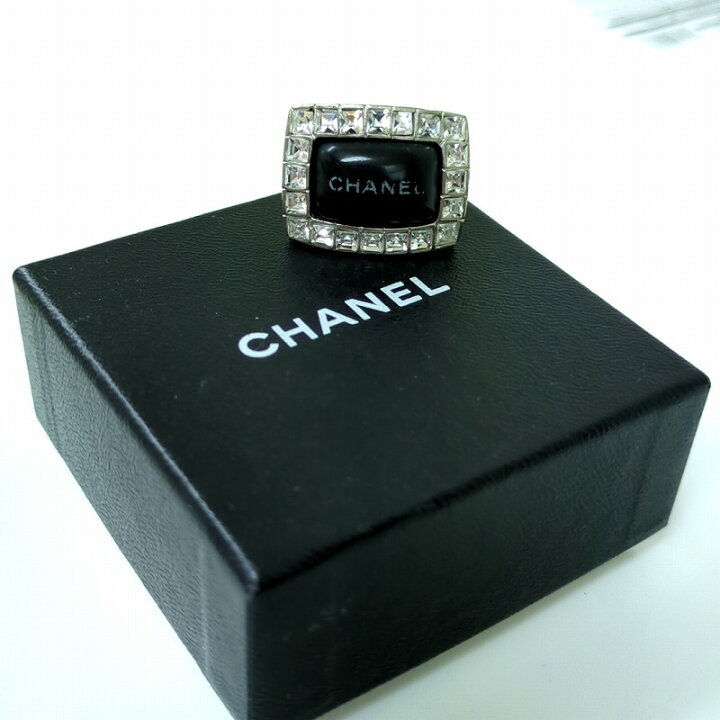 楽天市場】CHANEL シャネル クリスタルラインストーン リング 指輪 