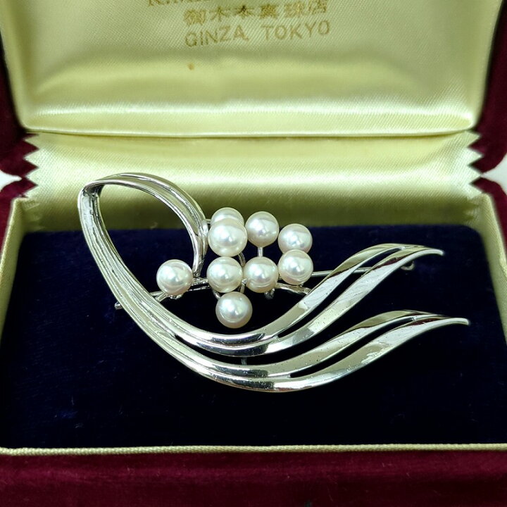 楽天市場】MIKIMOTO ミキモト パール シルバー ブローチ アクセサリー 