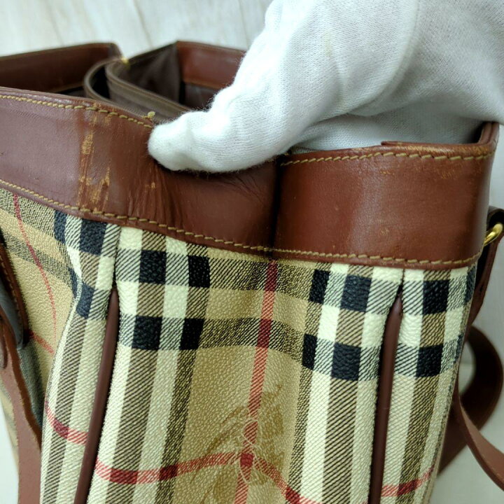 楽天市場】Burberrys バーバリー トートバッグ ノバチェック PVC 