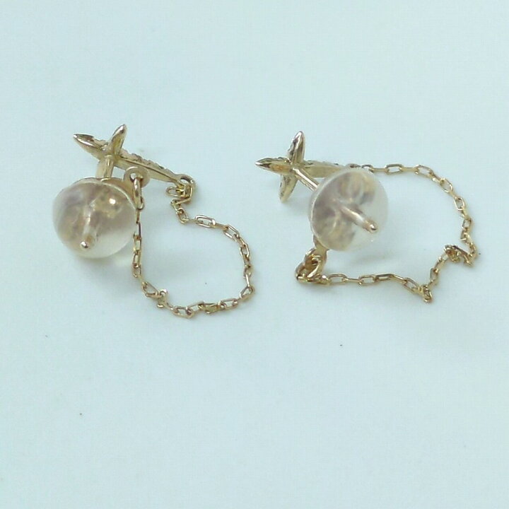 楽天市場】Lilas リラ K10 0.01ct ダイヤモンド クロス ピアス 