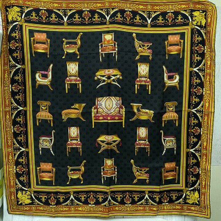楽天市場】GUCCI グッチ 100% シルク スカーフ 椅子 絹イタリア製 