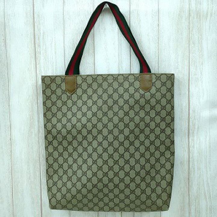 楽天市場】GUCCI グッチ GG柄 トートバッグ PVC アメリカ製 オールド 