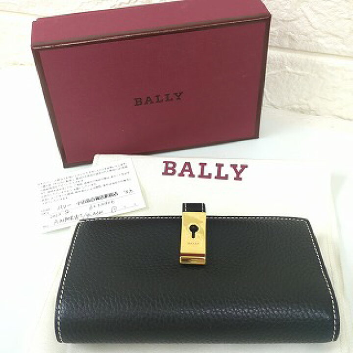 楽天市場】バリー 二つ折り財布 ブラック系 イタリア製 Bally  
