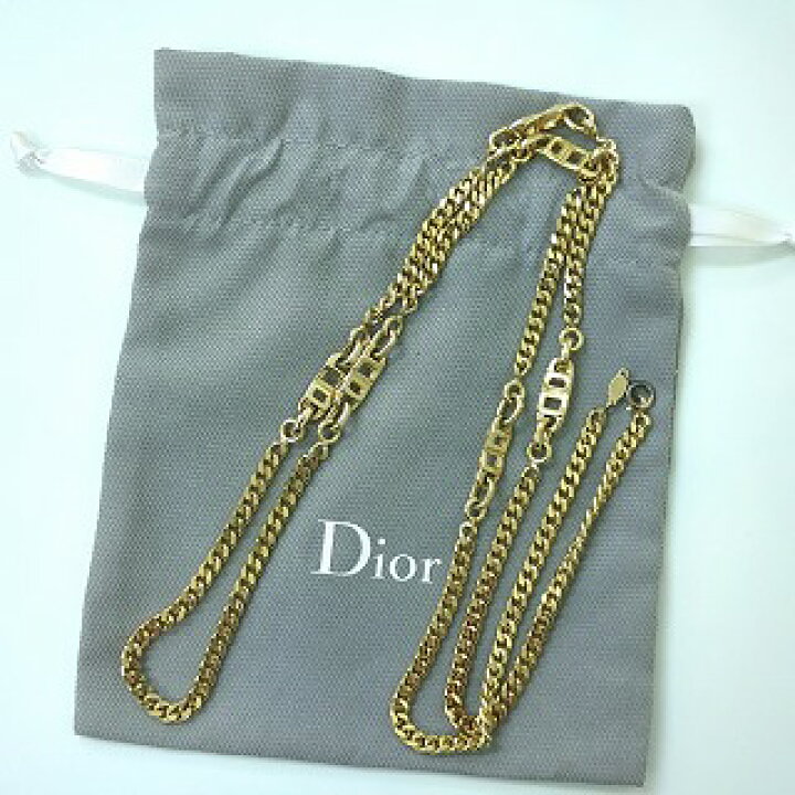楽天市場】Christian Dior クリスチャンディオール チェーン ロング 