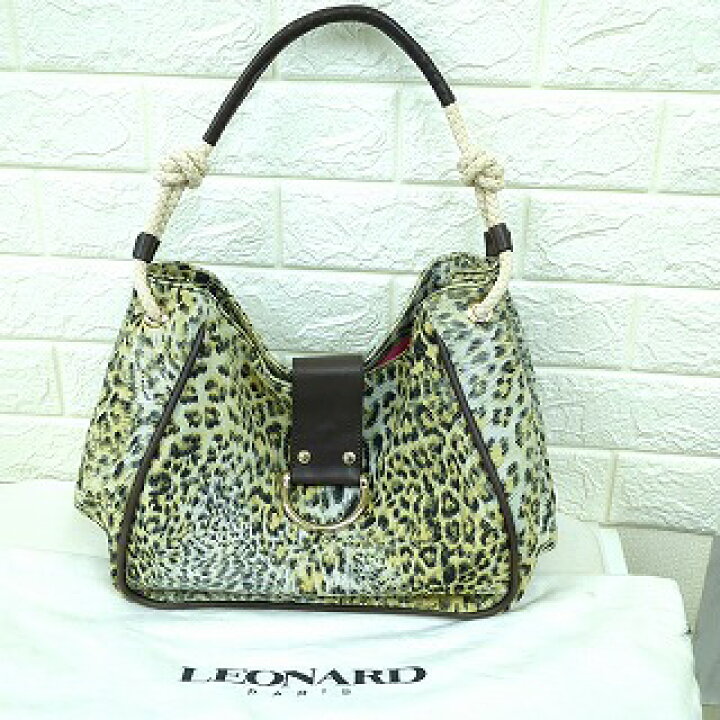 楽天市場】LEONARD レオナール キャンバス トートバッグ バッグ ヒョウ 