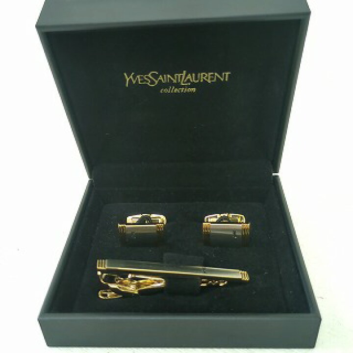 楽天市場】YSL イヴサンローラン ネクタイピン カフリンクス セット  